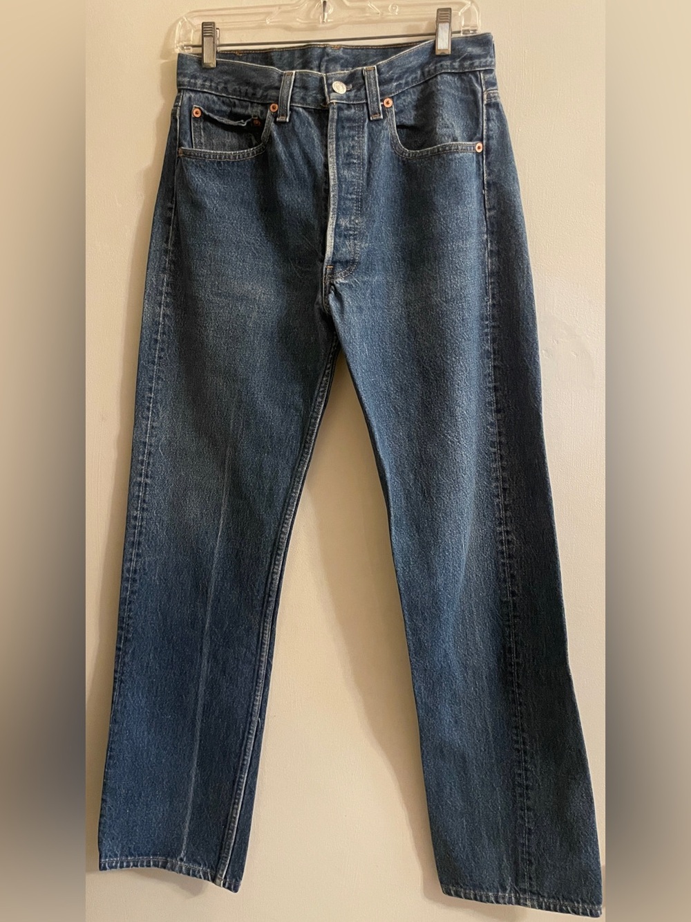 Levi's Indigo Straight-Leg 501 Jeans